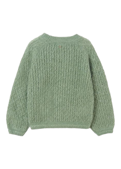 Abel & Lula Aloe Green Coloured Knitted Jumper Age 4