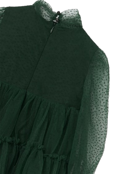 Abel & Lula Age 3/4 Girls Tulle Flocked Dress