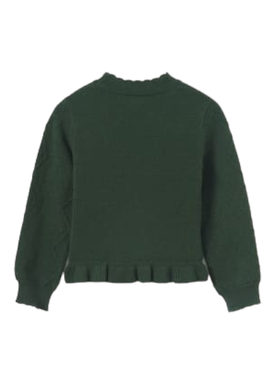 Abel & Lula Bottle Green Knitted Jumper Age 4