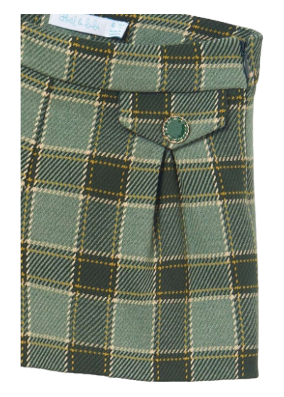 Abel & Lula Age 3/4 Girls Plaid Shorts