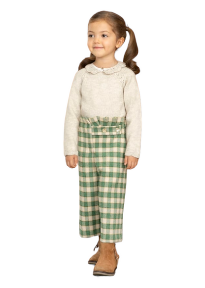 Abel & Lula Age 3/4 Girls Plaid Culottes