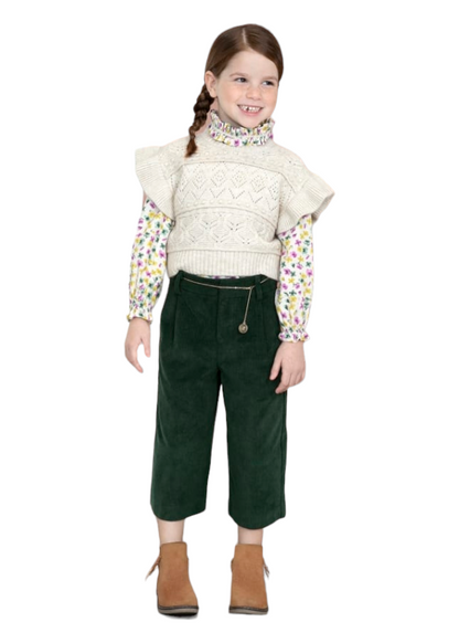 Abel & Lula Age 3/4 Girls Corduroy Culottes