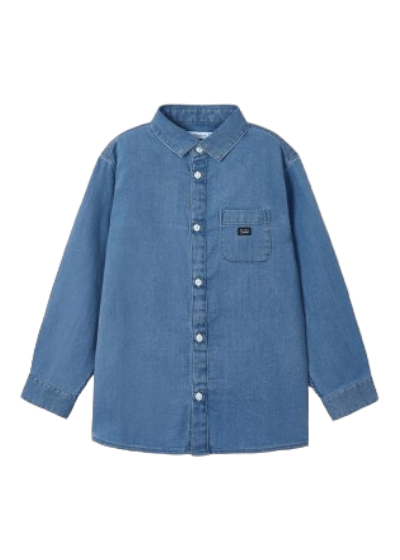 Mayoral Age 4 Boys Long sleeved Denim Shirt