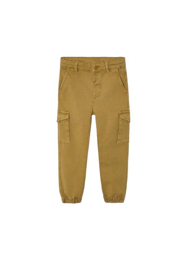 Mayoral Age 4 Boys Beige Slim Chino Cargo Pants