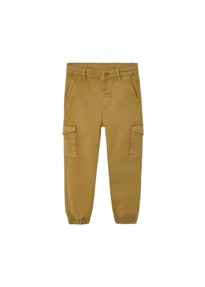 Mayoral Age 4 Boys Beige Slim Chino Cargo Pants