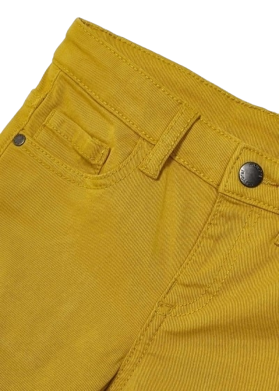 Mayoral Age 4 Boys Mustard Slim Fit Cotton Chinos