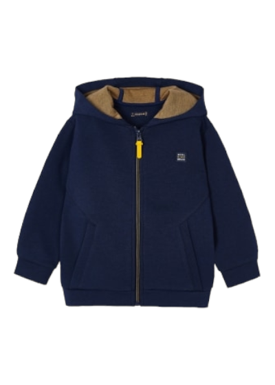 Mayoral Age 4 Boys Zip Up Hooded Top