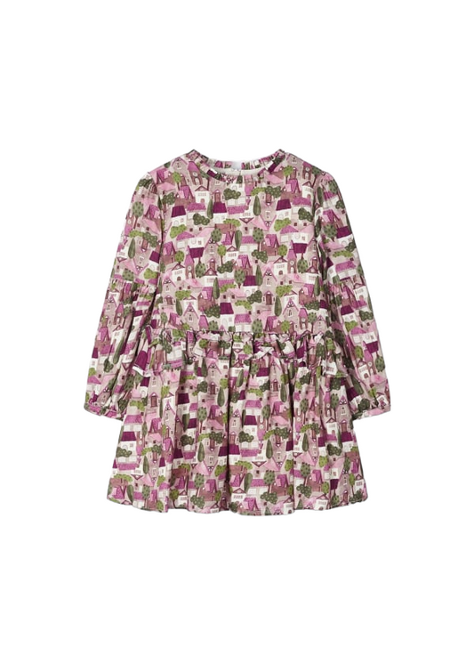 Mayoral Girls Age 4 Ruffle Print Dress