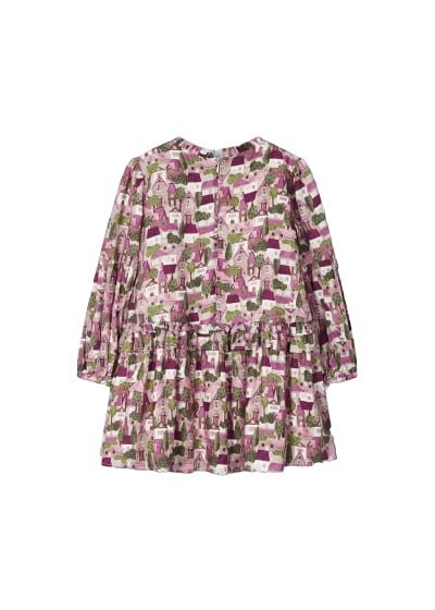 Mayoral Girls Age 4 Ruffle Print Dress