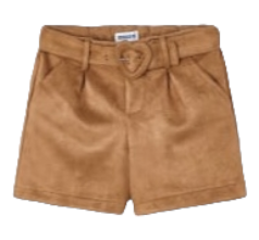 Mayoral Girls Age 4 Faux Suede Shorts