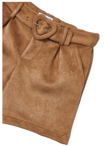 Mayoral Girls Age 4 Faux Suede Shorts