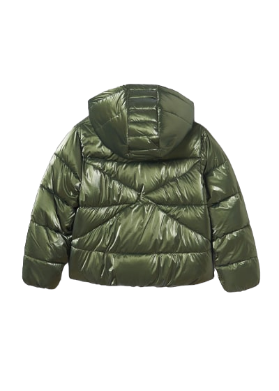 Mayoral Girls Age 8 Shiny Green Padded Jacket