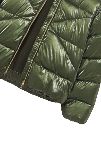 Mayoral Girls Age 8 Shiny Green Padded Jacket