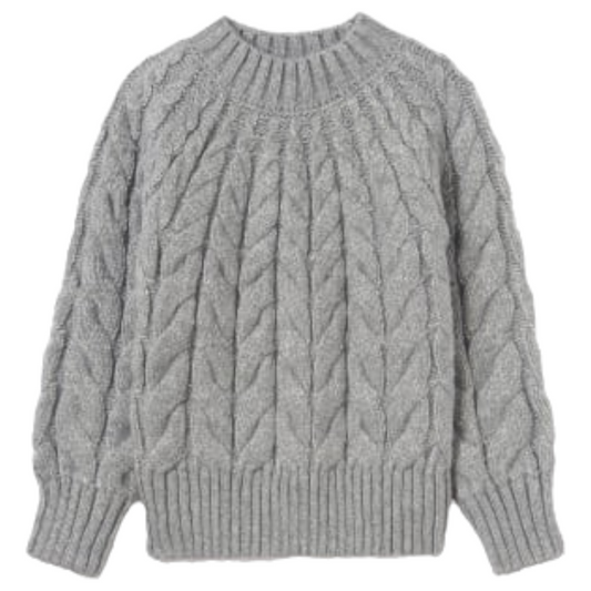 Mayoral Girls Age 8 Chunky Braid Knit Jumper