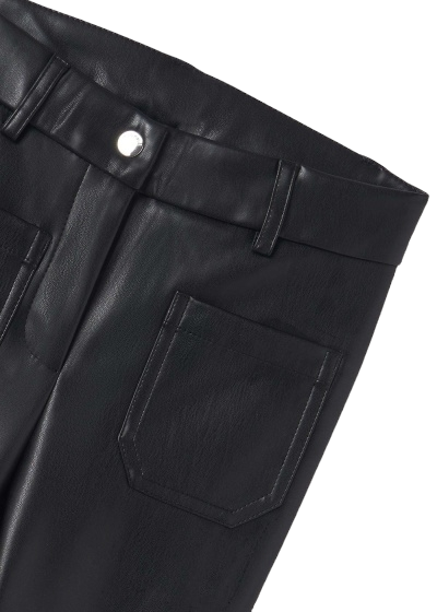 Mayoral Girls Age 8 Faux Leather Trousers