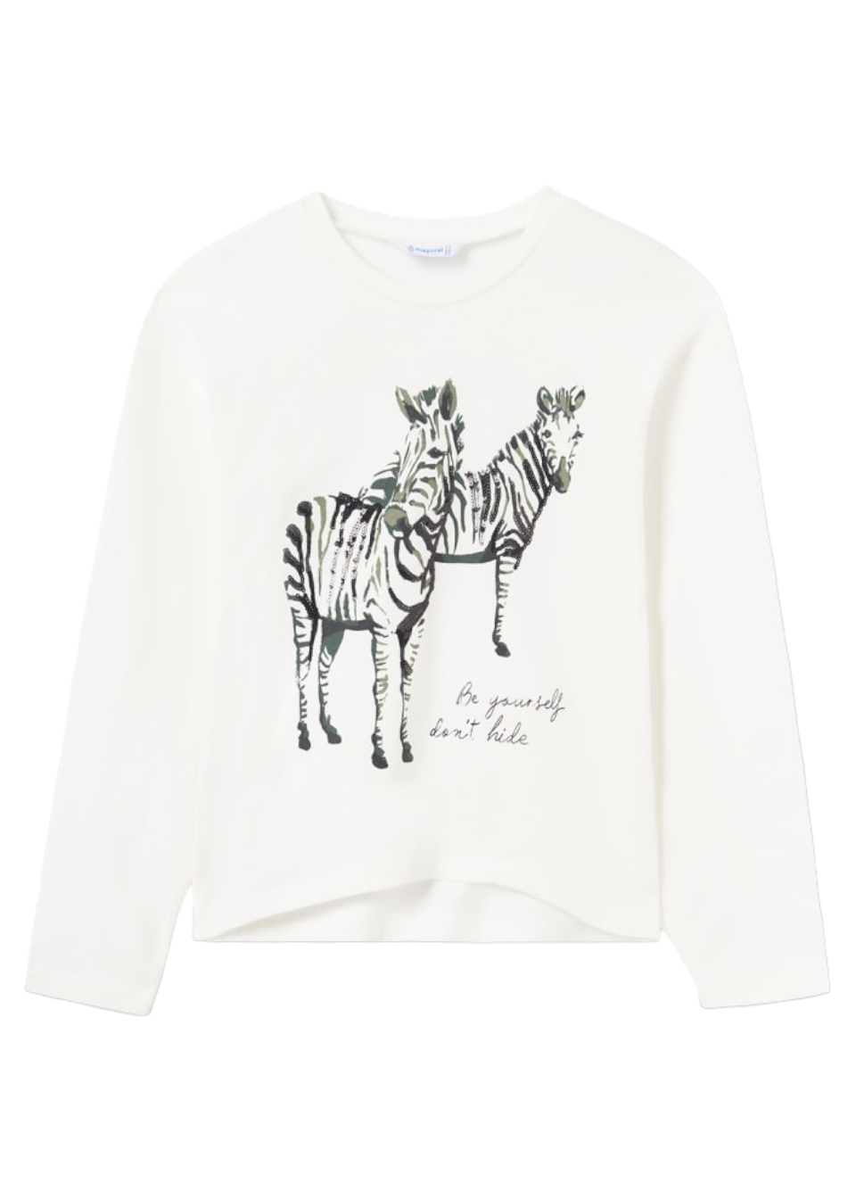 Mayoral Girls Age 8 Printed Long-Sleeved Top