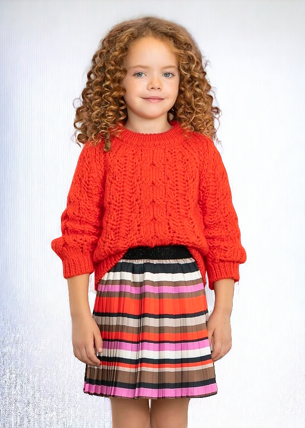 Abel & Lula Pleated Skirt Age 4