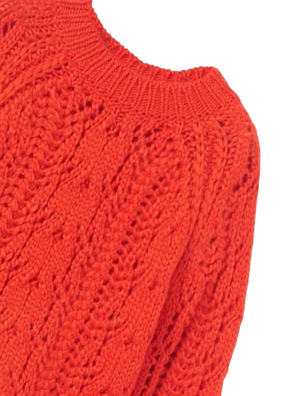 Abel & Lula Age 3/4 Girls Orange Knitted Jumper