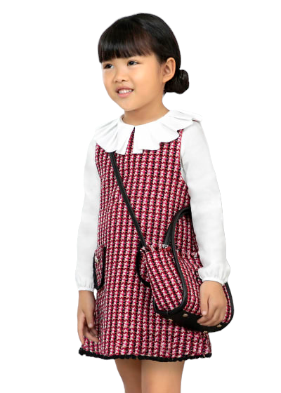 Abel & Lula Tweed Pinafore Dress Age 4