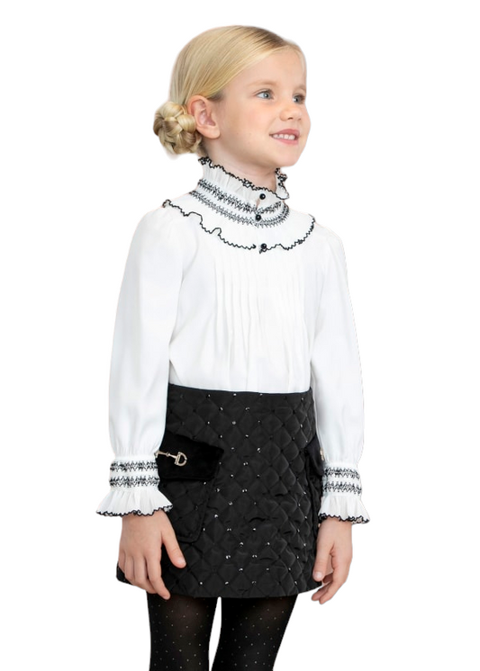 Abel & Lula Quilted Shimmer Skirt Age 4