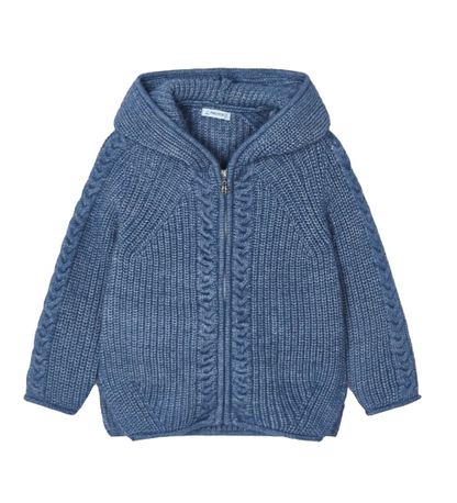 Mayoral Girls Age 4 Hooded Knitted Cardigan