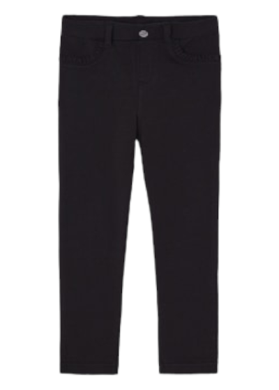 Mayoral Girls Age 4 Super Skinny Black Trousers