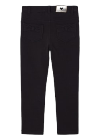 Mayoral Girls Age 4 Super Skinny Black Trousers