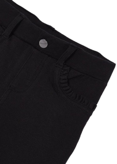 Mayoral Girls Age 4 Super Skinny Black Trousers