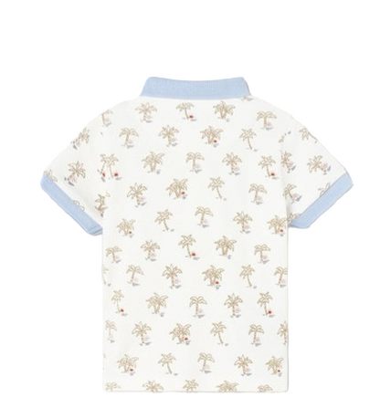 Mayoral Boys Palm Printed Polo Shirt Age 12 Months