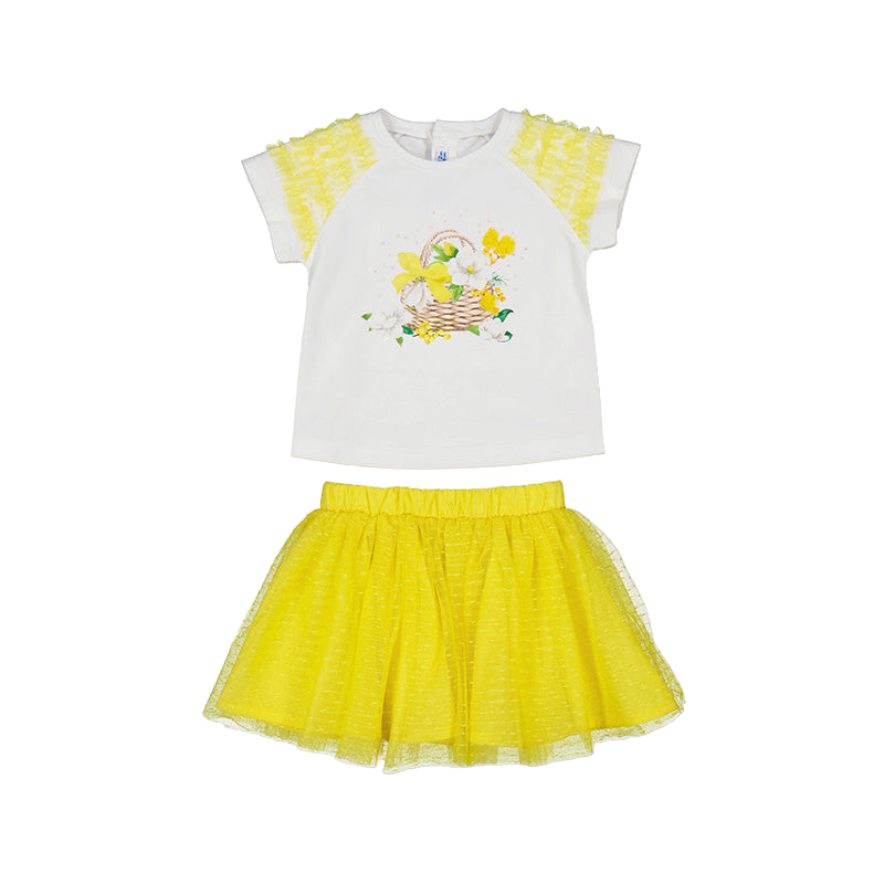 Mayoral Girls Age 12 Months Tulle Skirt Set