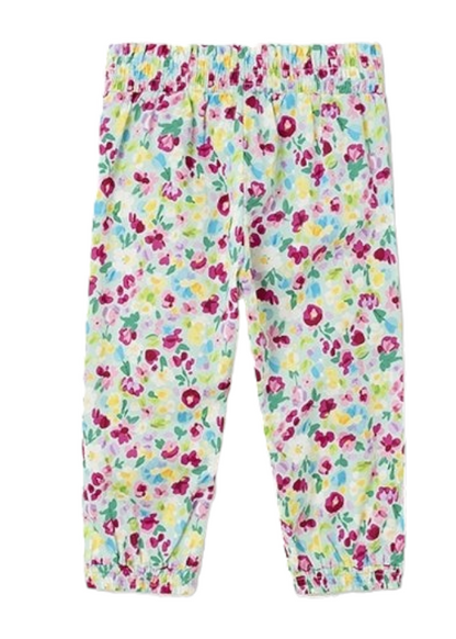 Mayoral Slouchy Printed Trousers With Ruffle Waist Detail Girls Age 12 Months