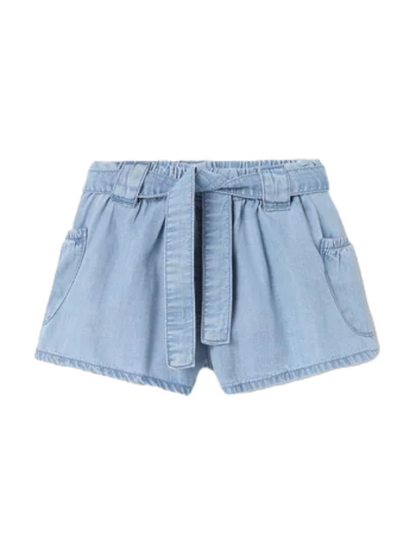 Mayoral 12 Month Girls  Soft Denim Cotton Shorts