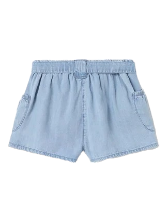 Mayoral 12 Month Girls  Soft Denim Cotton Shorts