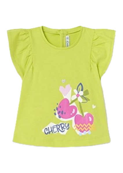 Mayoral 12 Month Girls Printed Cotton T shirt Twin-Pack