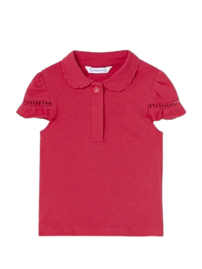 Mayoral 12 Month Girls Cotton Polo Shirt