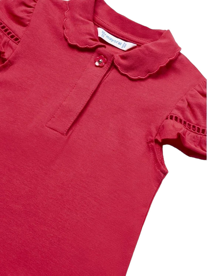 Mayoral 12 Month Girls Cotton Polo Shirt