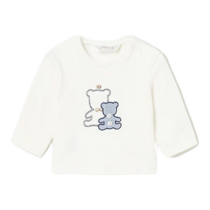 Mayoral Newborn Boys Embroidered Patch Three-Piece Sustainable Cotton Outfit