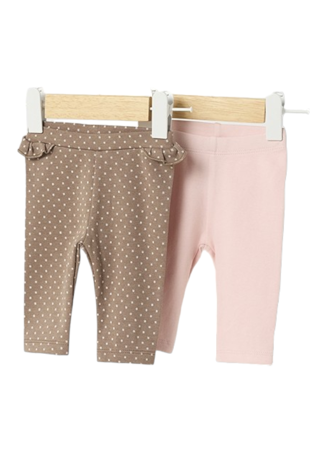 Mayoral Newborn (0-1 Month) Baby Girls Leggings Twin-Pack