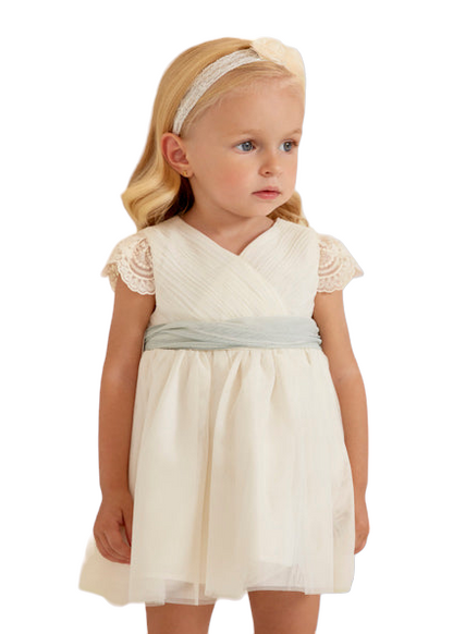 Abel & Lula Girls Pleated Tulle Dress Age 12 Months