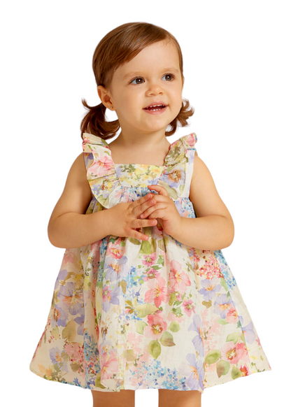 Abel & Lula Girls Linen Dress Age 12 Months