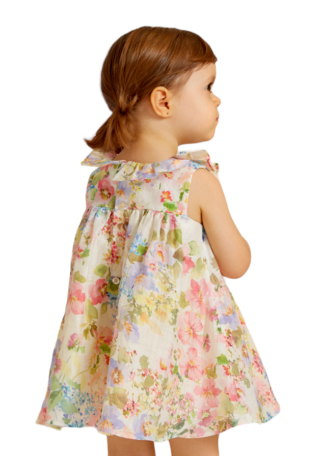 Abel & Lula Girls Linen Dress Age 12 Months