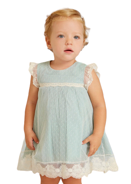 Abel & Lula Girls Tulle Plumeti Dress Age 12 Months