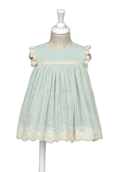 Abel & Lula Girls Tulle Plumeti Dress Age 12 Months