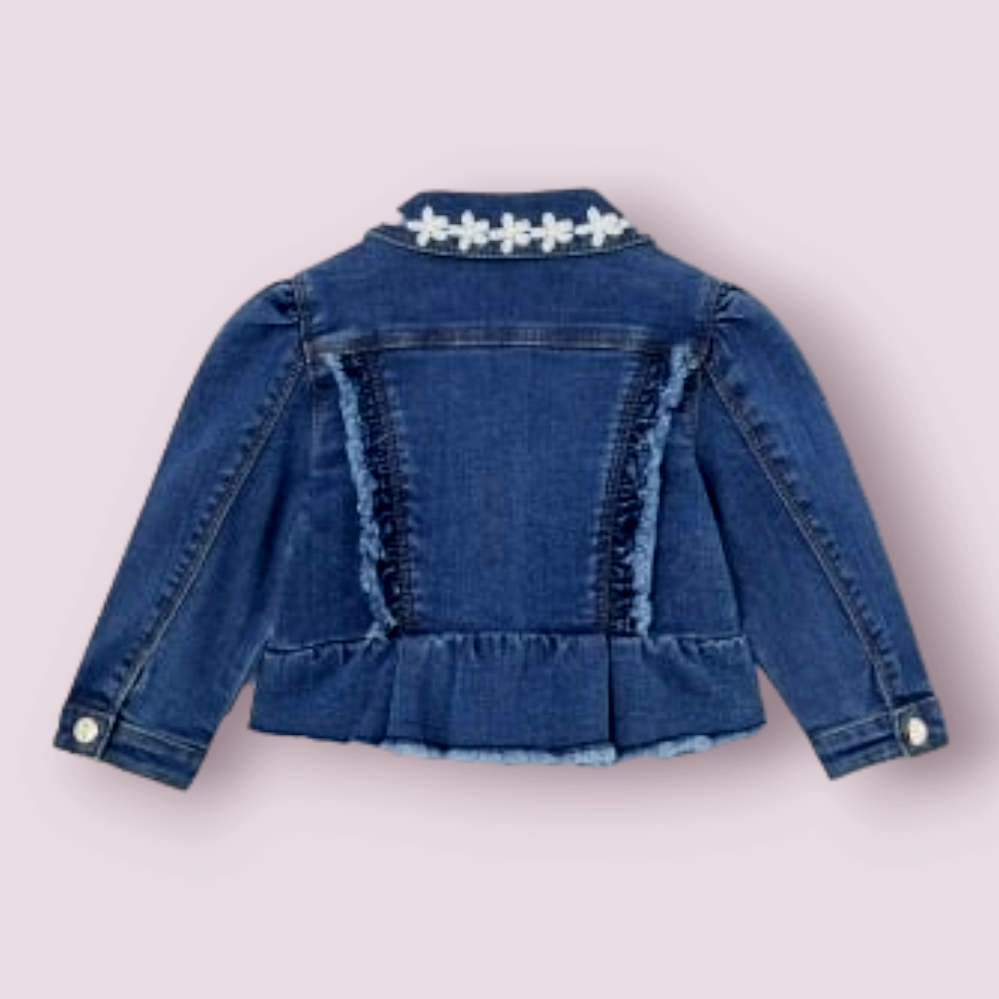 Mayoral Age 12 Months Soft Denim Ruffle Jacket 1434