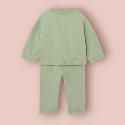 Mayoral Girls Age 12 Months Avocado Green Jogging Suit 1842-81