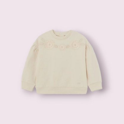 Mayoral Girls Age 12 Months Embroidered Sweatshirt 1432