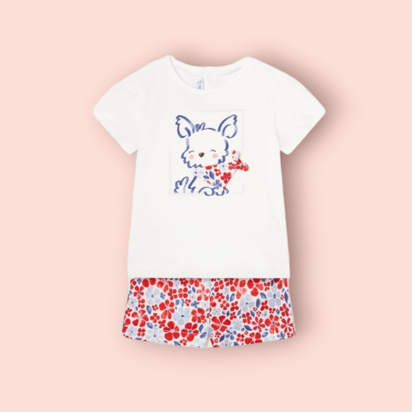 Mayoral Girls Age 12 Months Printed Top & Shorts