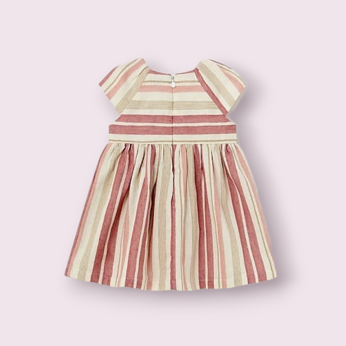 Mayoral Girls Age 12 Months Striped Linen Blend Dress