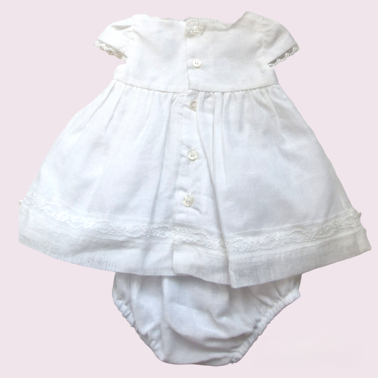 Mayoral Newborn Girls Chiffon Dress with Nappy Cover 1821-23