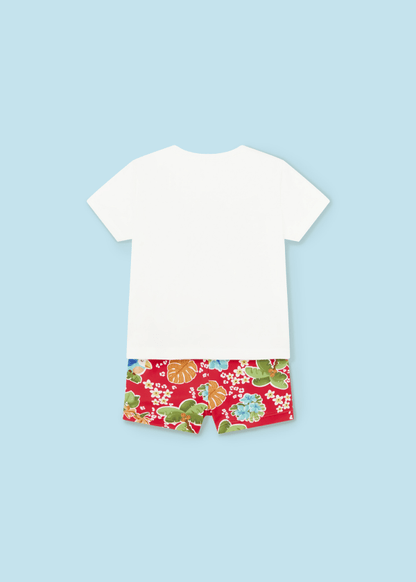 Mayoral Girls Age 12 Months Swim Shorts & T Shirt